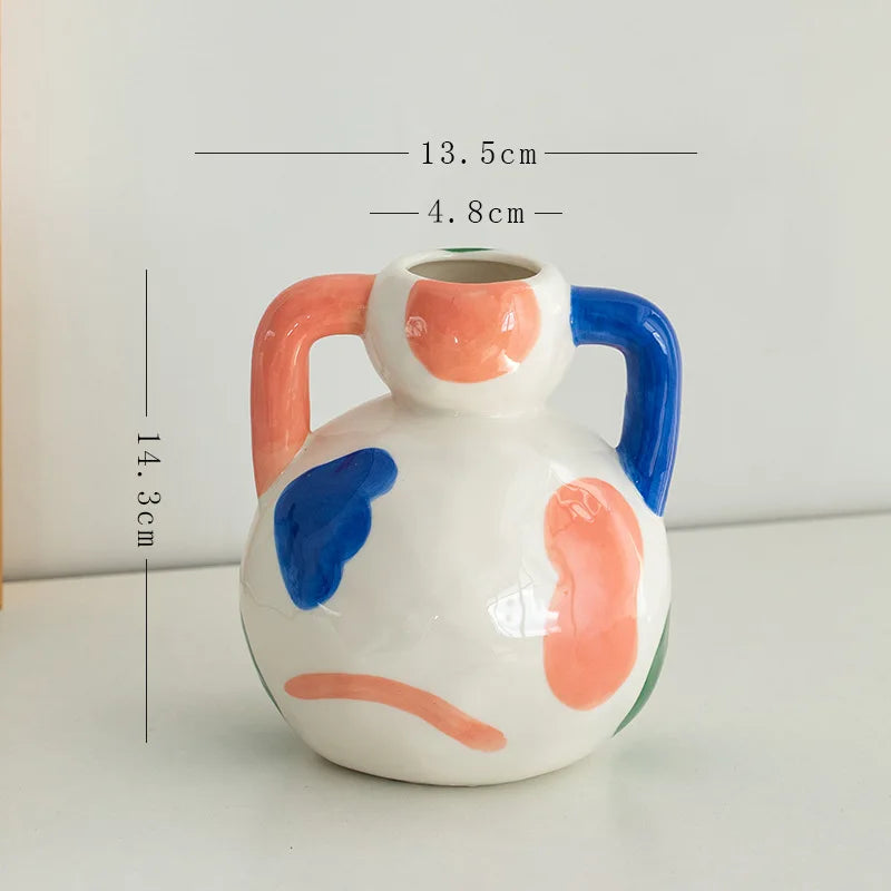 Colourful Artisan Ceramic Vase Collection