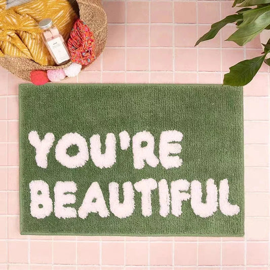 You're Beautiful Décor Rug and Matt