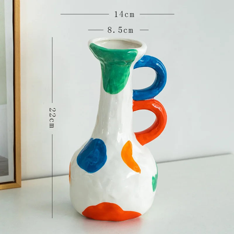 Colourful Artisan Ceramic Vase Collection