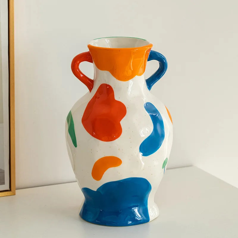 Colourful Artisan Ceramic Vase Collection