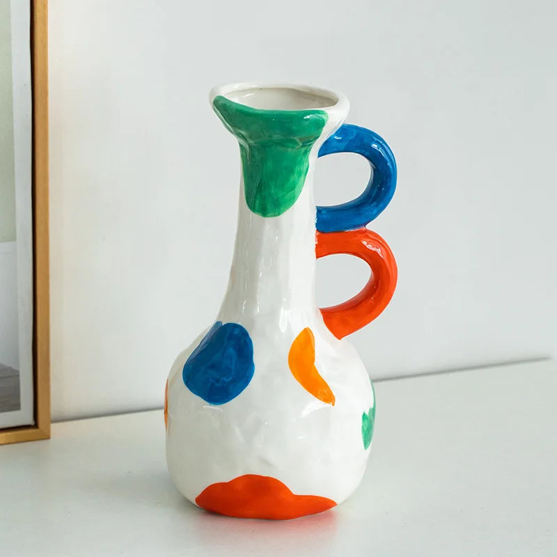 Colourful Artisan Ceramic Vase Collection