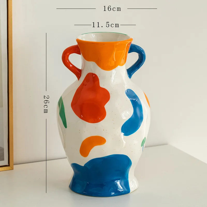 Colourful Artisan Ceramic Vase Collection